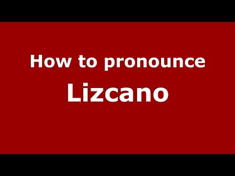 How to pronounce Lizcano (Colombian Spanish/Colombia)  - PronounceNames.com