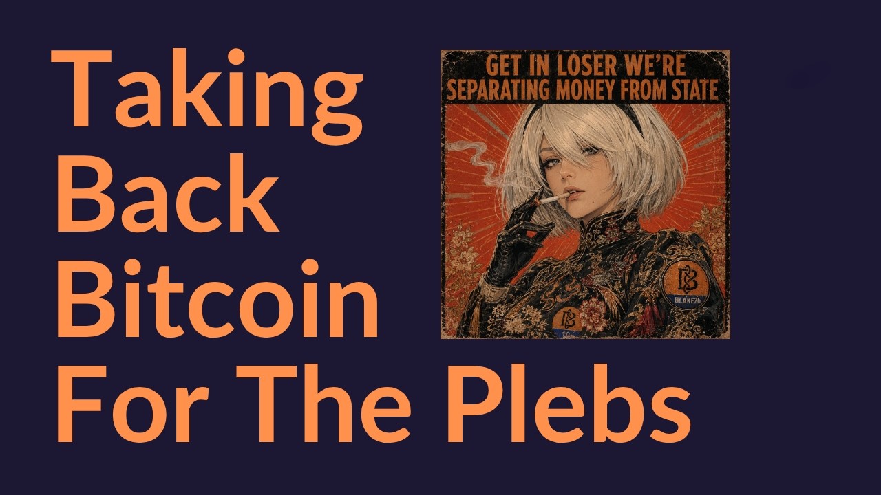 Taking Back Bitcoin For The Plebs