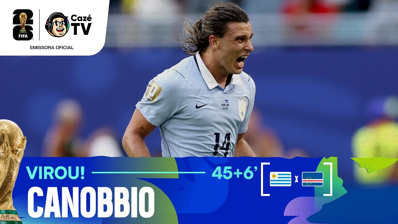 VIRADA CELESTE! CANOBBIO COMPLETA O CRUZAMENTO E O URUGUAI VIRA CONTRA CABO VERDE!