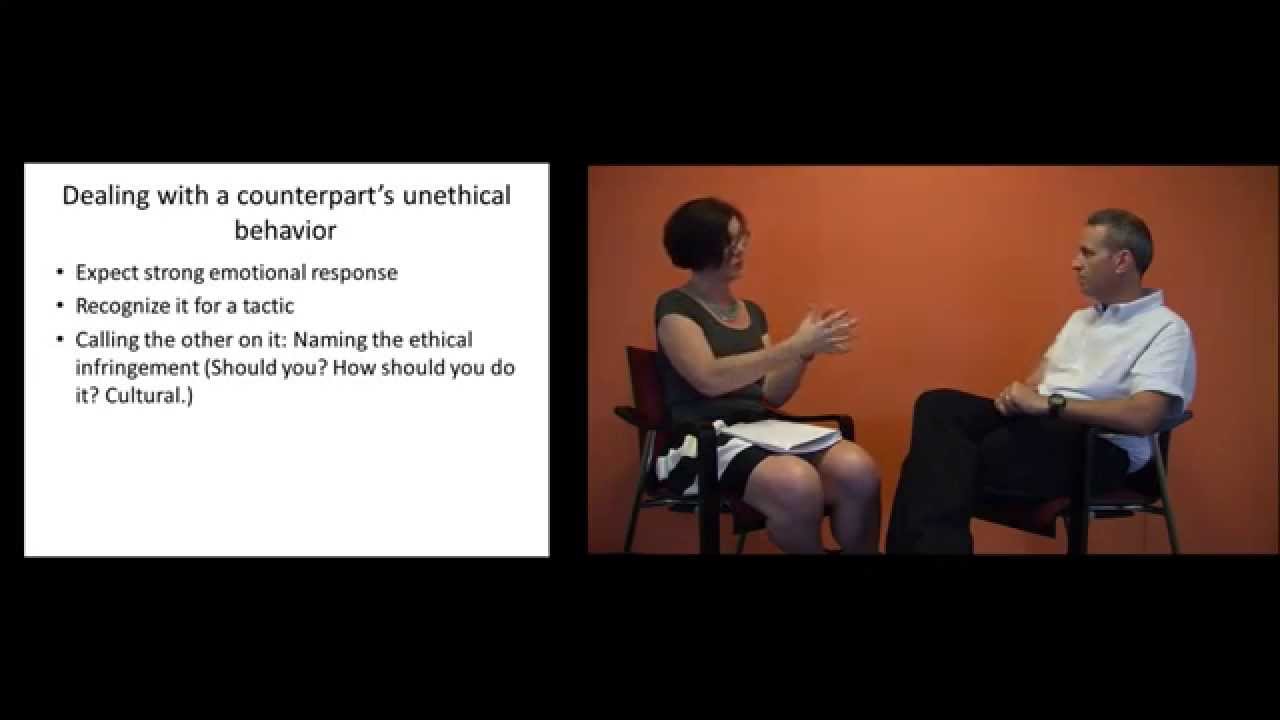 Ethics in Negotiation: Noam Ebner with Dr. Cheryl Rivers