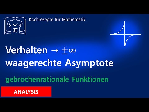 Waagerechte Asymptote - gebrochenrationale Funktionen, Verhalten im Unendlichen