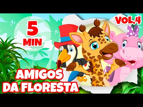 Amigos da Floresta Vol. 4 - Giramille 5 min | Desenho Animado Musical