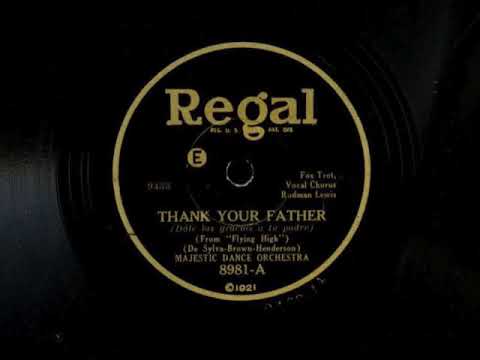 Thank Your Father by Adrian Schubert and His Orchestra, 1930