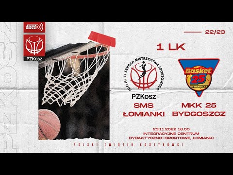 SMS PZKosz Łomianki - MKK Basket 25 Bydgoszcz (1 LK, Grupa A, 7 Kolejka, Sezon 2022/2023)