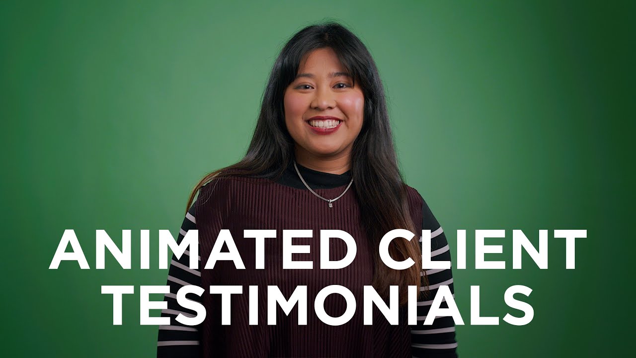 Animated client testimonials