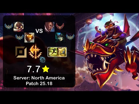 Corki ADC + Bard vs Lucian + Nami - NA Challenger - Patch 25.18