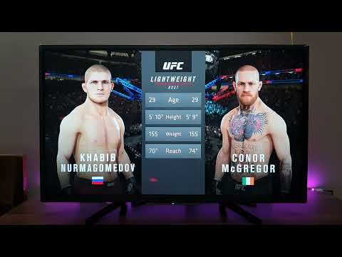 UFC 3 Gameplay PS4 Slim (Sony 32" 720P HDR TV)