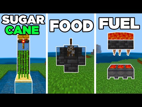 The 3 *EASIEST* Beginner Farms in Minecraft!