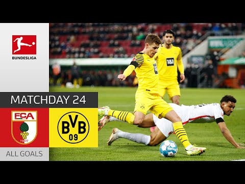 FCA Claim Valuable Point vs Dortmund | Augsburg - BVB 1-1 | All Goals | MD 24 – Bundesliga 21/22