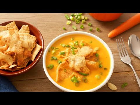 Pumpkin & Carrot Soup / Winter Soup Recipe 