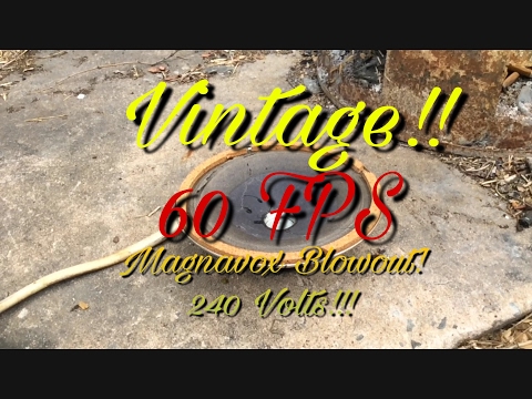 Vintage Magnavox Speakers Vs Wall Outlet 240 volts