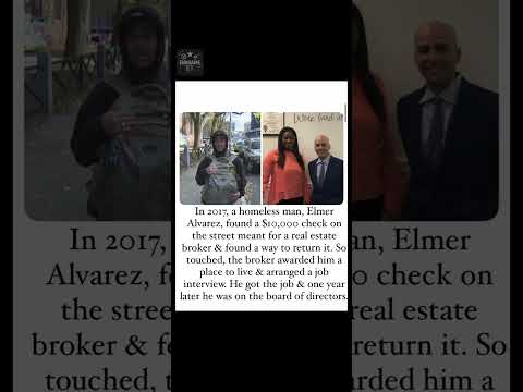 Homeless Man Returns $10K Check—Gets a Home, Job, and Board Position #shortsfeed