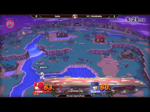 Smash 4 Versus Weekly 8/13/15 - Winners Qtrs - Xaltis (Rosa/Yoshi) vs NickRiddle (Marth)
