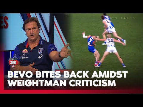 'Are you serious?!' - Bevo FUMES at Robbo over 'milking' call on Weightman 😡 | AFL 360 | Fox Footy