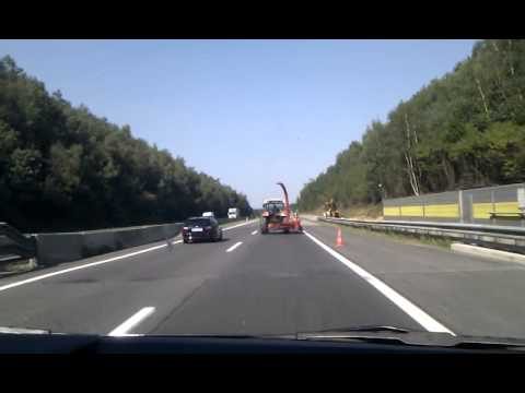 Extrem betrunkener Traktorfahrer auf der A2