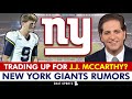 🚨 NFL Insiders Predict Giants TRADE UP For JJ McCarthy In New NFL Mock Draft | Giants Draft Rumors
