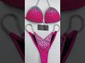 Neon Pink and Silver Blast Wellness Competition Suit B190W