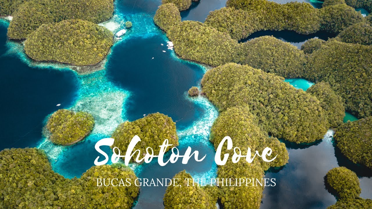 Sohoton Cove in Siargao invites adventurers to explore caves, lagoons, and stunning limestone cliffs.