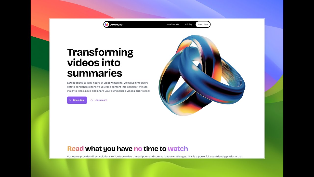 voxweave demo video