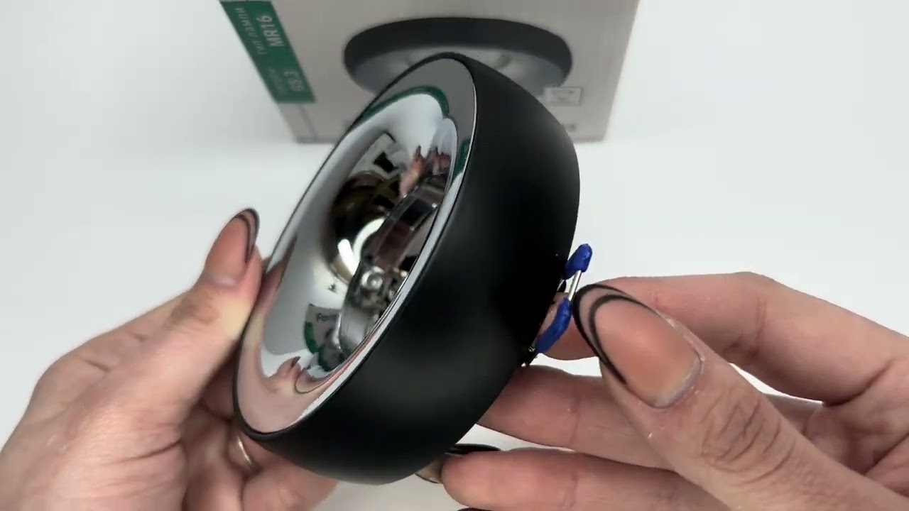 Врізний точковий світильник FERON DL1842 MR-16 чорний хром 40043