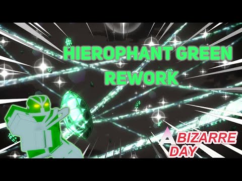 Hierophant Green Showcase | A Bizarre Day (HG glitch and rework)