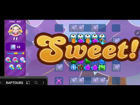 Candy Crush Saga Level 7443 NO BOOSTERS Frogtastic!