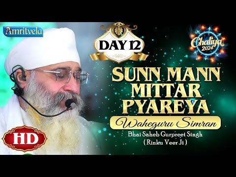 SUNN MANN MITTAR PYAREYA WAHEGURU SIMRAN HD DAY 12 CHALIYA 2024 - AMRITVELA TRUST