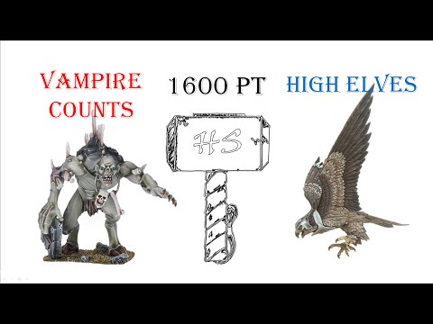 R11 - 1600pt Vampire Counts vs High Elves