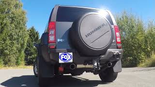 Video: FOX Edelstahl Duplex Sportauspuff-Komplettanlage ab Kat Hummer H3 5.3l V8
