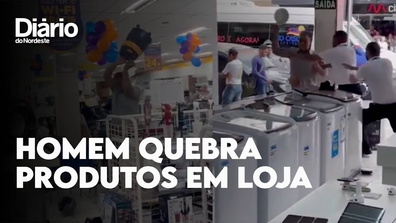 Imagem da notícia: Homem quebra produtos em loja de eletrodomésticos após ter troca recusada em MG