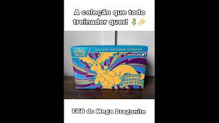 Tudo sobre a ETB do Mega Dragonite! 🐉 LINK COM DESCONTO NOS COMENTÁRIOS!💸#pokemon #shorts #dragonite