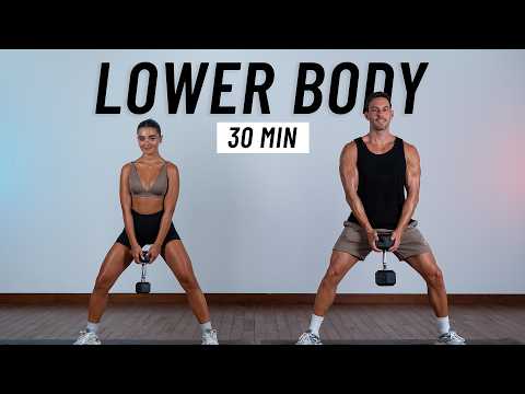 30 Min Lower Body Dumbbell Workout At Home - Build Muscle