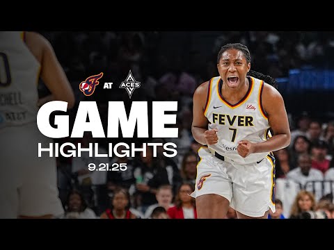 Kelsey Mitchell's Lights Out Performance Leads Fever to Game 1 Win Over Aces | FULL Game Highlights