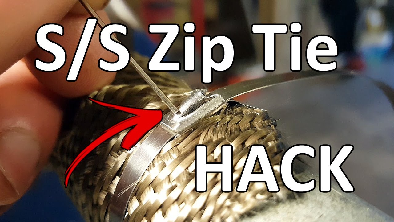 How To Get them TIGHTER & Prevent Exhaust Wrap from Unravelling! Stainless Steel Zip Tie Tech Tip 32