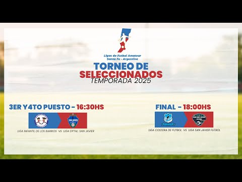 Torneo de Seleccionados | 3er y 4to Puesto | Final