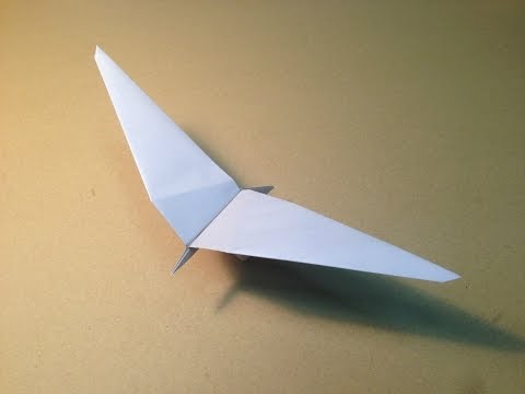 How to Make a Paper Plane / Origami Bird / Common Gull