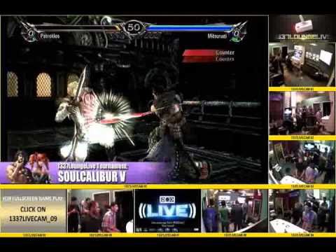1337Loungelive 2013 SCV Winner's Finals Blueboy (Patroklos) Vs King Salmon/Tomahawk (Mitsurugi)