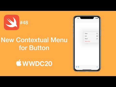 New Contextual Menu for Button from WWDC20 - Swift #48 - iOS Programming
