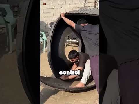 The Most Genius Way Old Tires Are Recycled! 😱