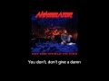 Annihilator - Bats In The Belfry (Lyrics)