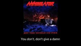 Annihilator - Bats In The Belfry (Lyrics)