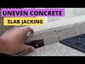 How To Raise Sunken Or Uneven Concrete. Slab Jacking.