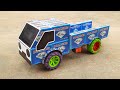 DIY How To Make Matchbox Mini Pick Up Truck At Home DIY Matchbox Truck DC Motor Ideas