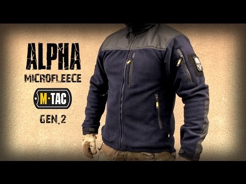 M-Tac куртка Alpha Microfleece Gen.II Black (черный) тактическая флисовая - фото 1 - id-p2066699174