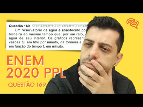 ENEM 2020 PPL - Q169 - Um reservatótio de água é abastecido por uma torneira