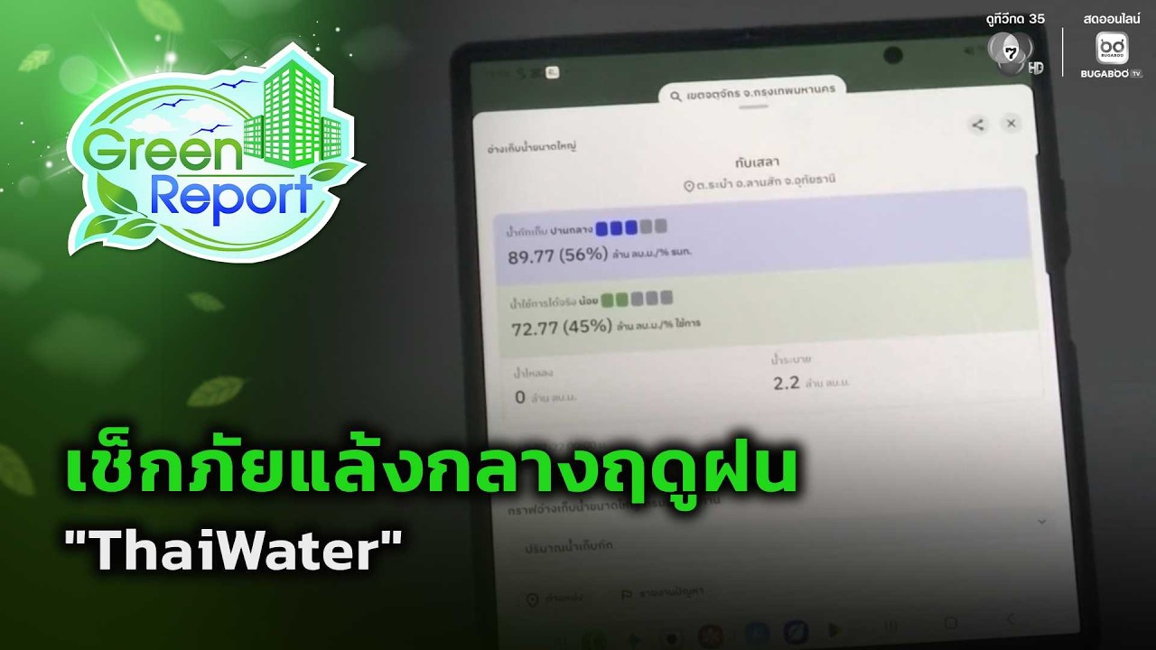 เช็กภัยแล้งกลางฤดูฝน "ThaiWater" | Green Report