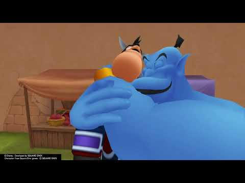 Kingdom Hearts II Final Mix (PS4) Cutscene #214 - Genie's Return and Pete summons Heartless