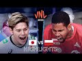 JAPAN vs POLAND | Highlights | Men's VNL 2023