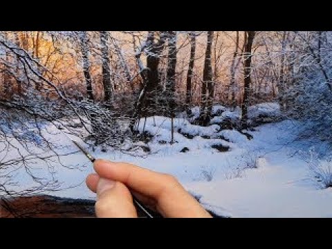 How to paint snowy branches | Episode 210