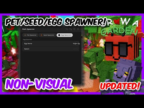 GROW A GARDEN 🔥 EGG/SEED/PET SPAWNER SCRIPT - NEW UPDATE | PLACEABLE/PLANTABLE!